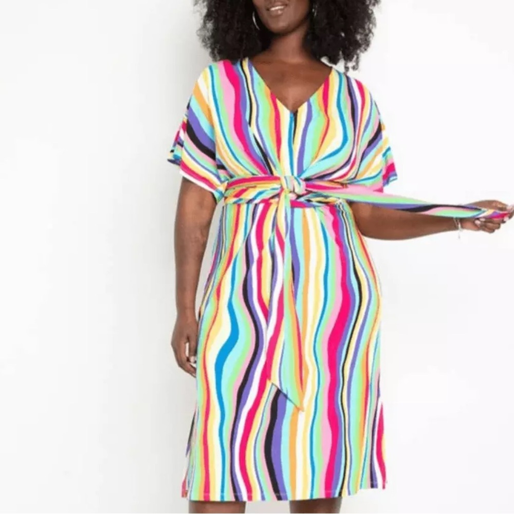 Multicolor Striped Dress